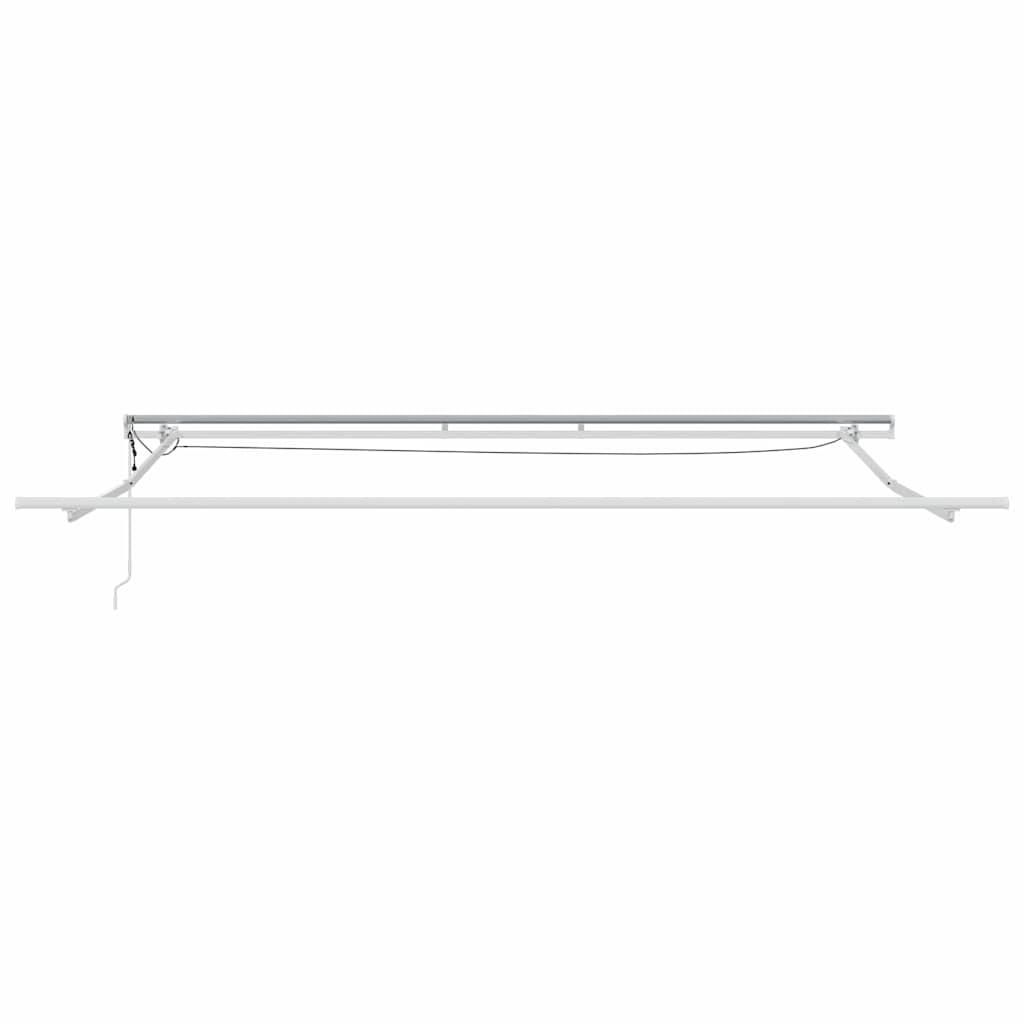 Markise mit Weiß 4,5 × 3,5 m Metall