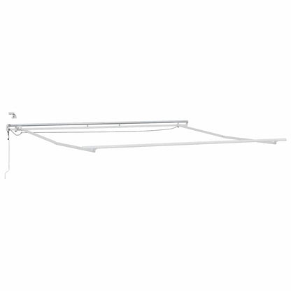 Markise Weiß 5 × 3,5 m Metall