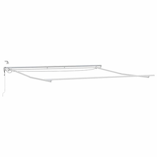 Markise Weiß 5 × 3,5 m Metall