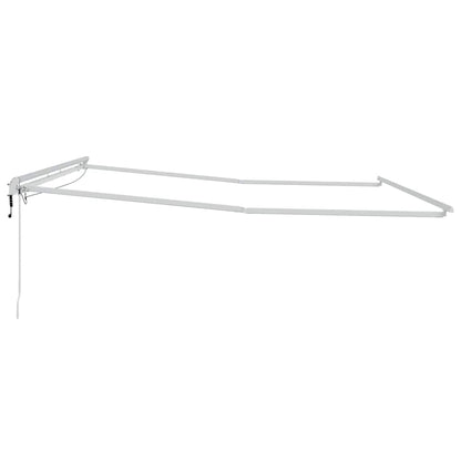 Markise Weiß 5 × 3,5 m Metall