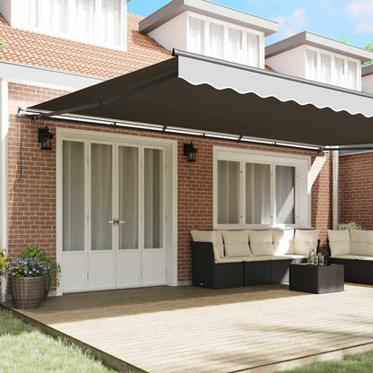 Markise Anthrazit 6 x 3 m Metall