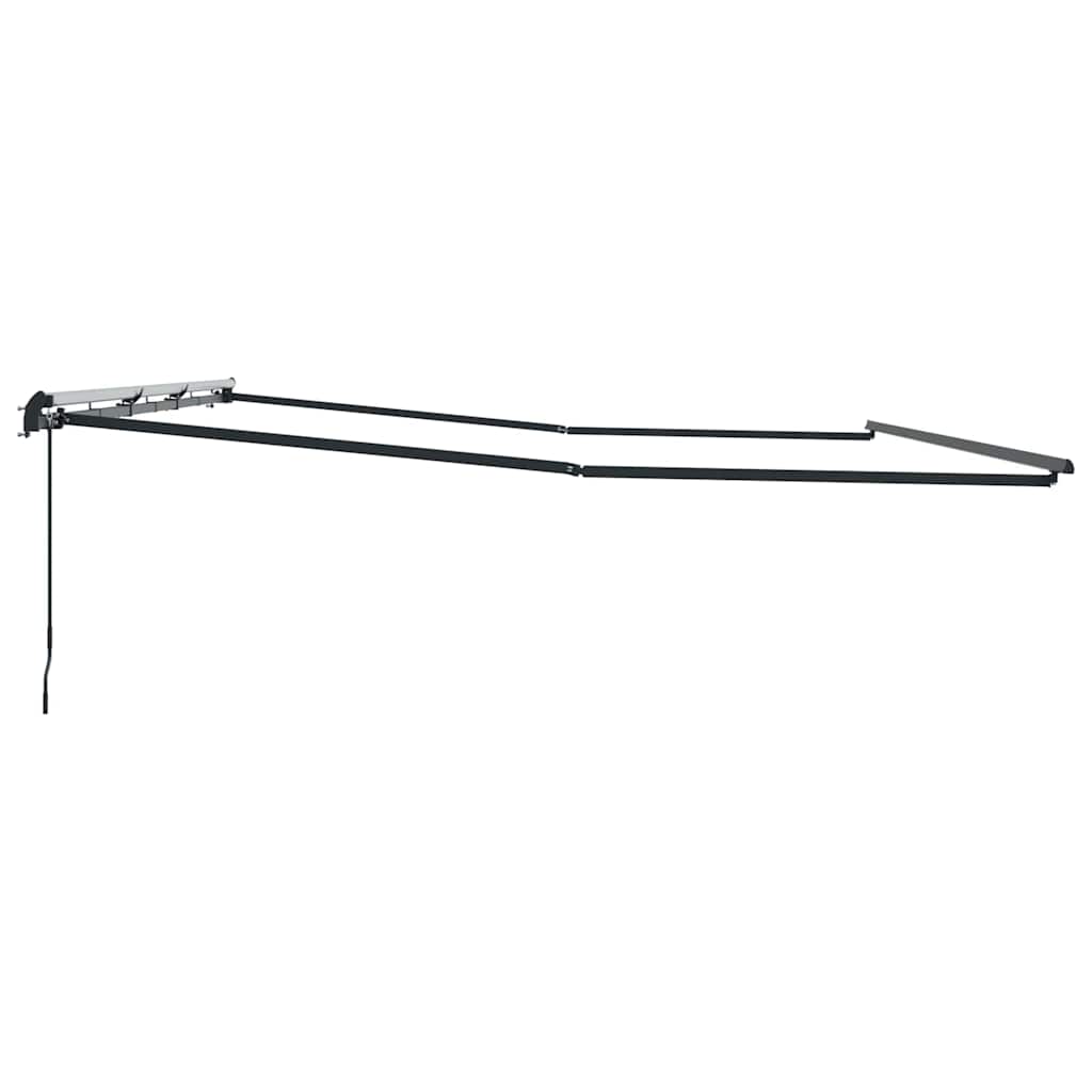 Markise Anthrazit 6 x 3 m Metall