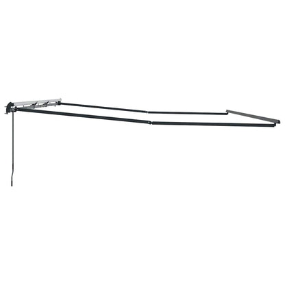 Markise Anthrazit 6 x 3 m Metall