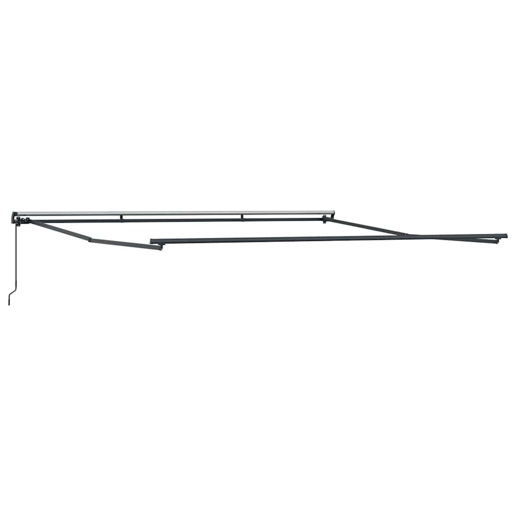 Markise Anthrazit 4 × 3,5 m Metall