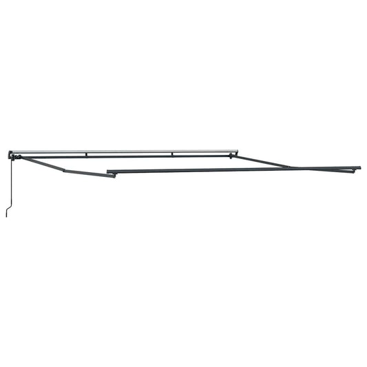 Markise Anthrazit 4 × 3,5 m Metall