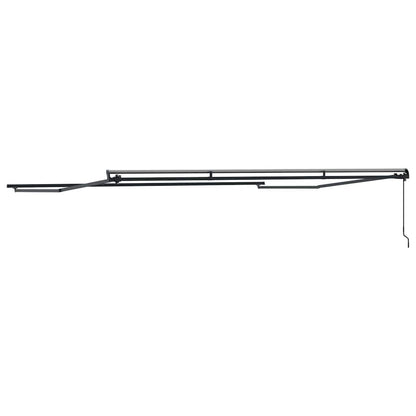 Markise Anthrazit 5 × 3,5 m Metall