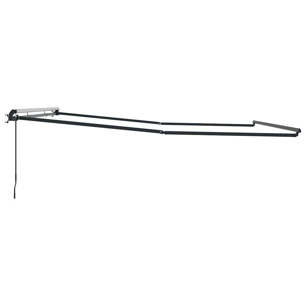 Markise Anthrazit 5 × 3,5 m Metall
