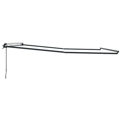 Markise Anthrazit 5 × 3,5 m Metall