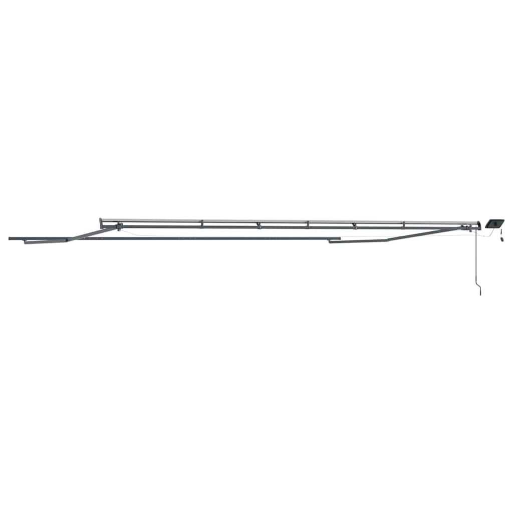 Markise mit Anthrazit 6 x 3 m Metall