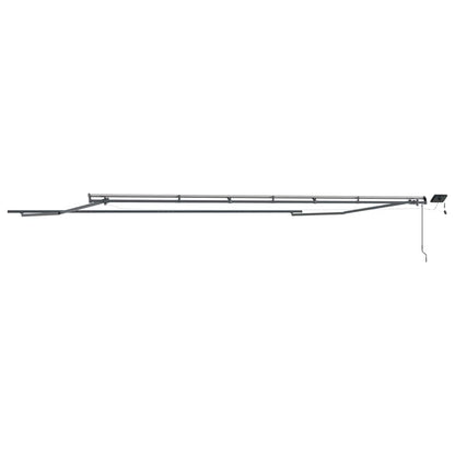 Markise mit Anthrazit 6 x 3 m Metall