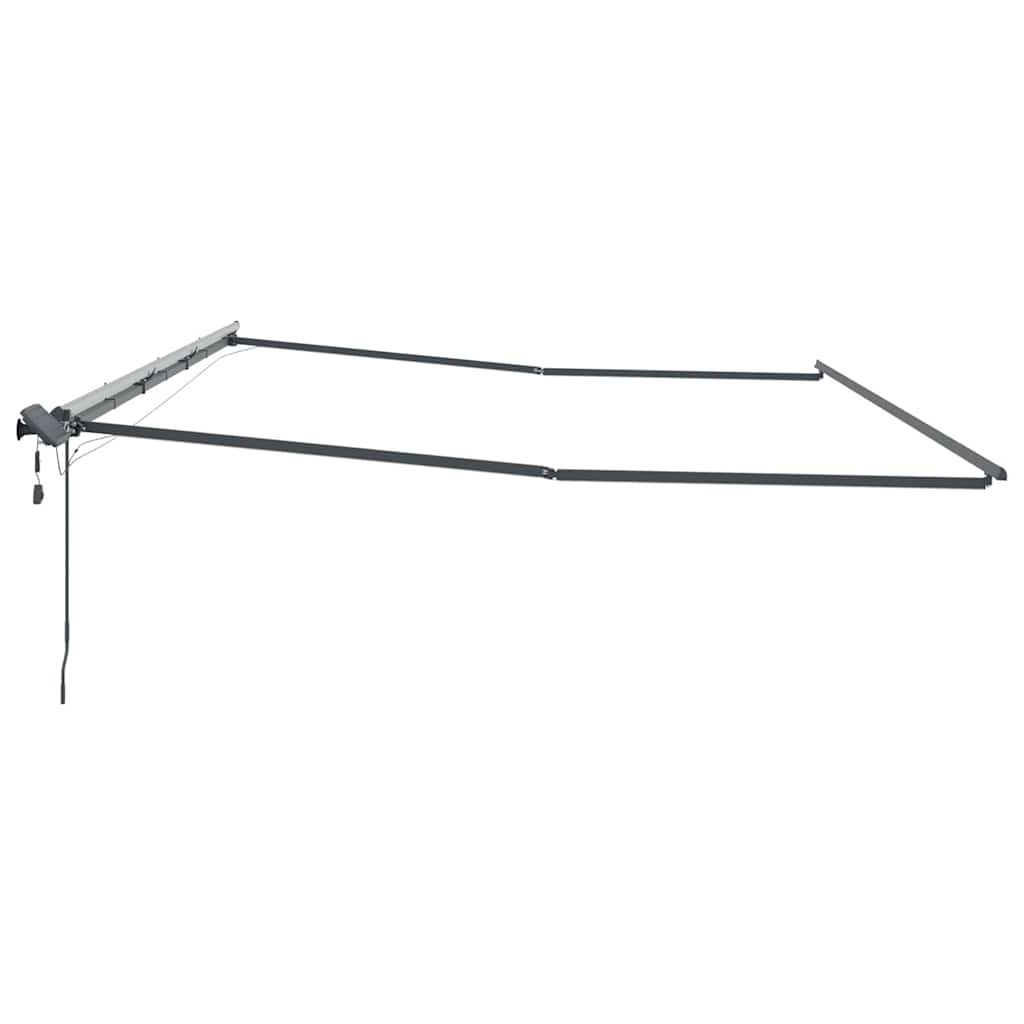 Markise mit Anthrazit 6 x 3 m Metall