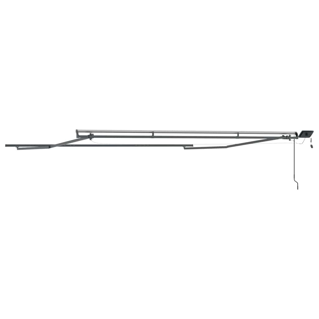 Markise mit Anthrazit 4 × 3,5 m Metall