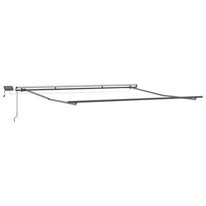 Markise mit Anthrazit 4,5 × 3,5 m Metall