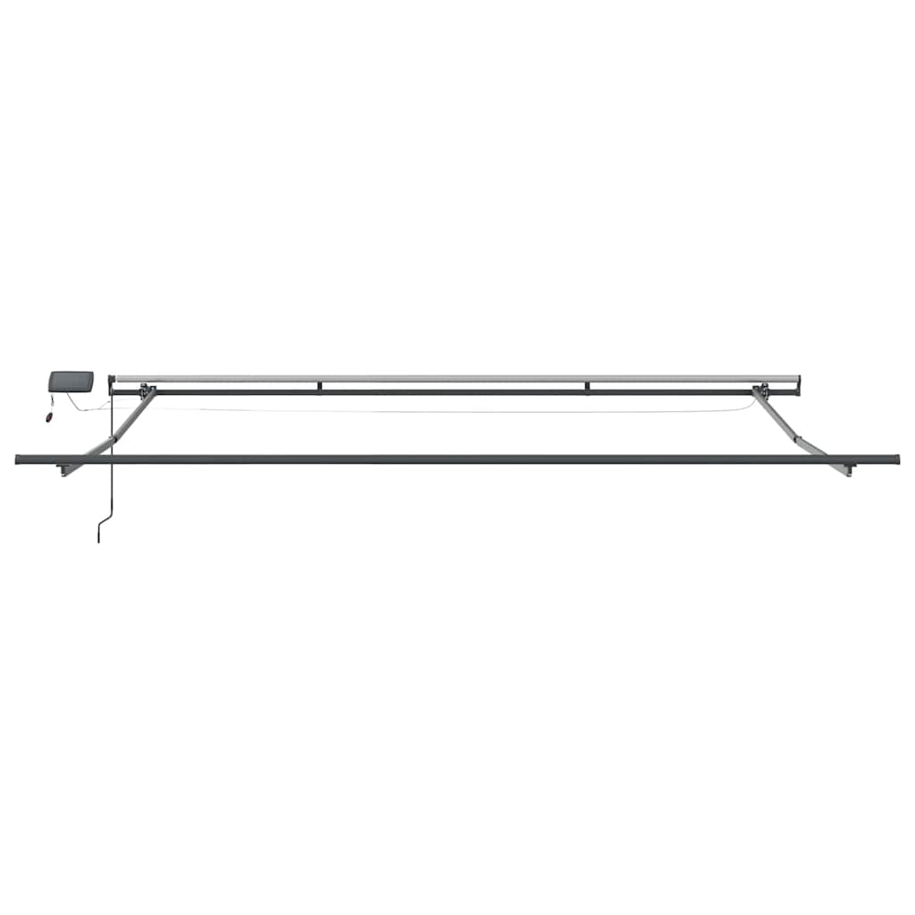 Markise mit Anthrazit 5 × 3,5 m Metall