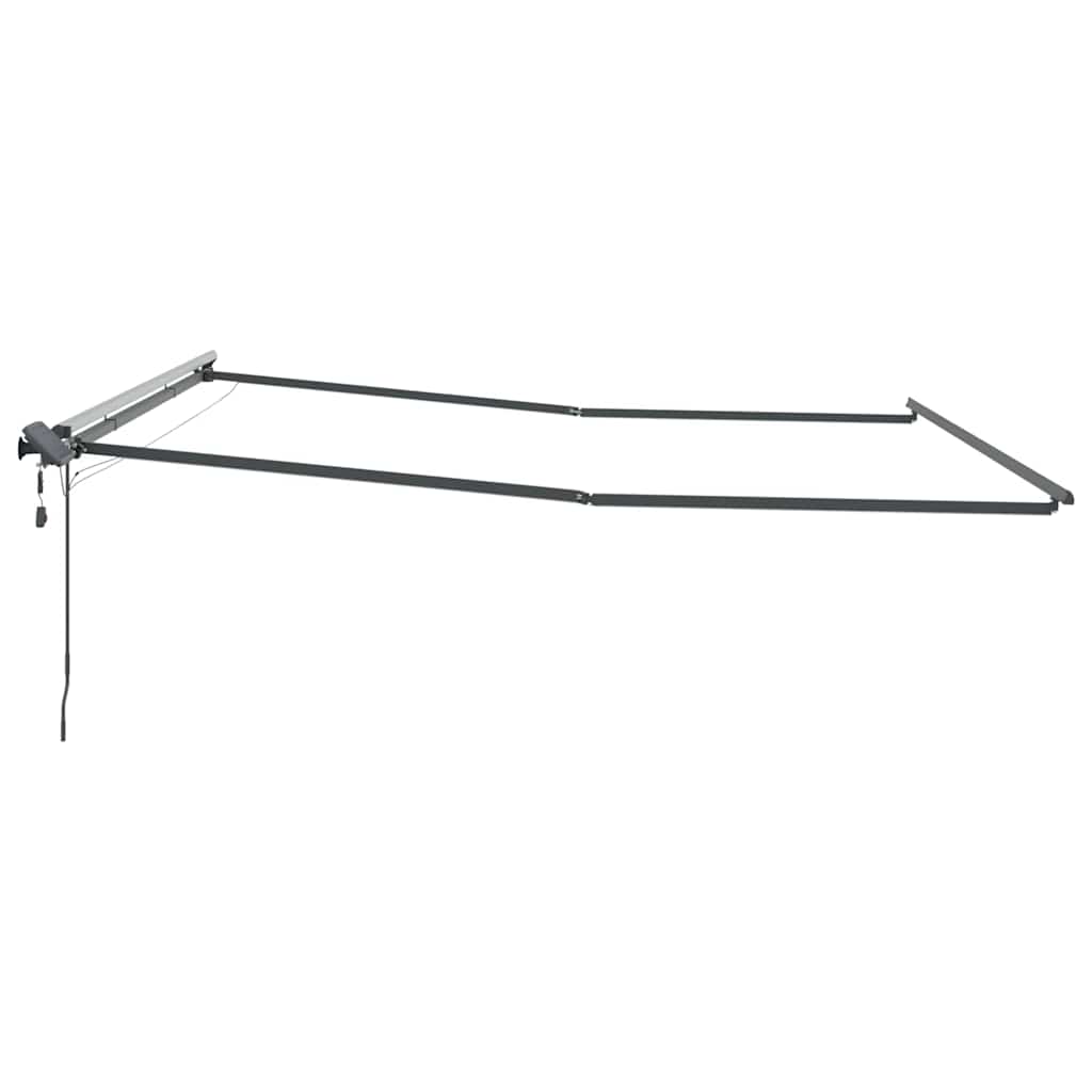 Markise mit Anthrazit 5 × 3,5 m Metall