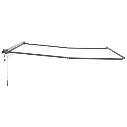 Markise mit Anthrazit 5 × 3,5 m Metall
