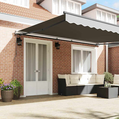 Markise Anthrazit 5 x 3 m Metall
