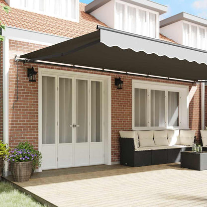 Markise Anthrazit 6 x 3 m Metall