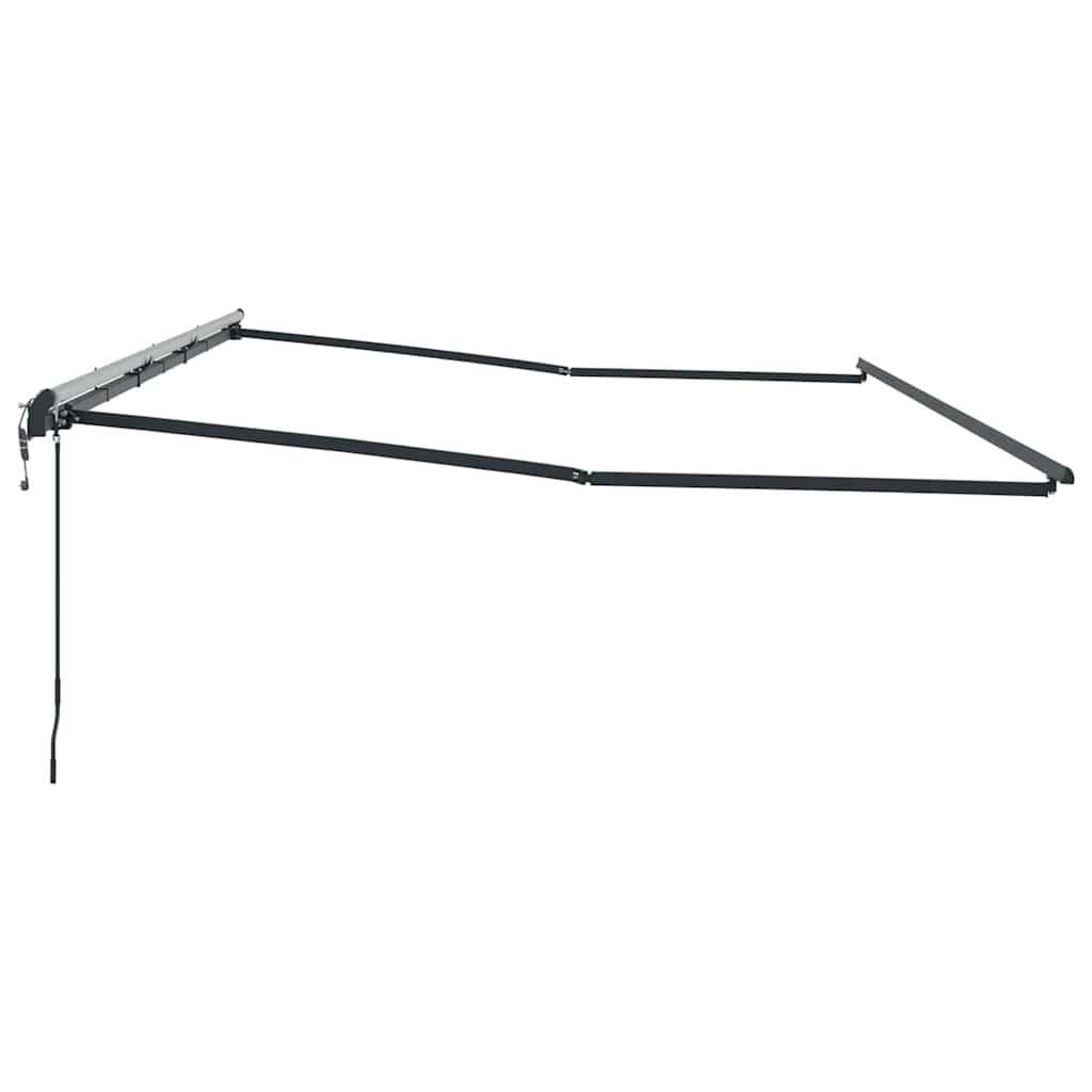 Markise Anthrazit 6 x 3 m Metall