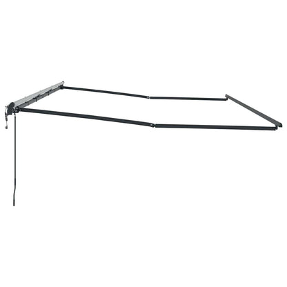 Markise Anthrazit 6 x 3 m Metall