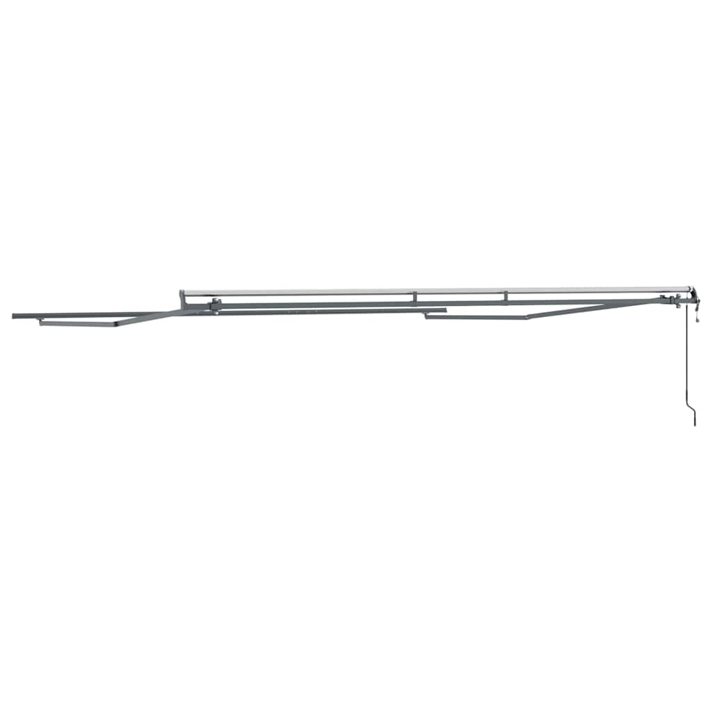 Markise Anthrazit 4,5 × 3,5 m Metall