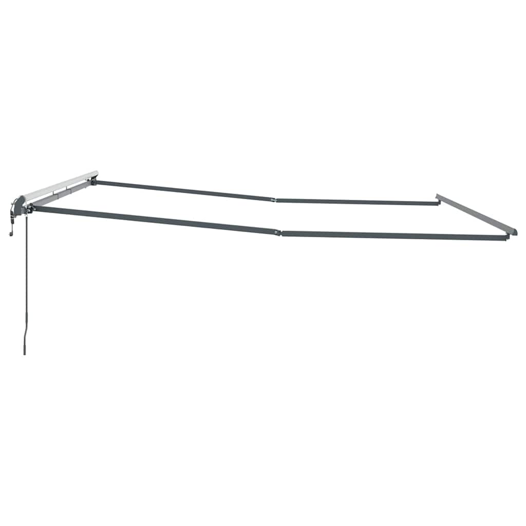 Markise Anthrazit 4,5 × 3,5 m Metall