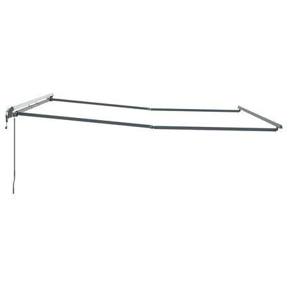 Markise Anthrazit 4,5 × 3,5 m Metall