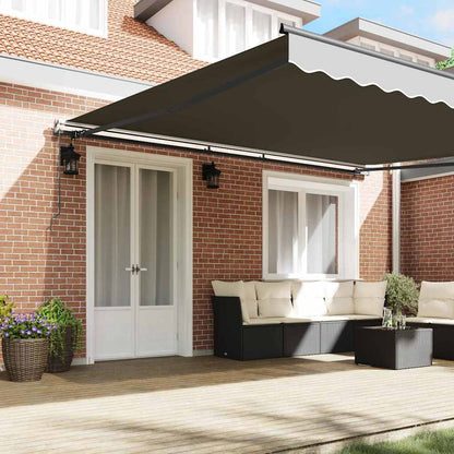 Markise Anthrazit 5 × 3,5 m Metall
