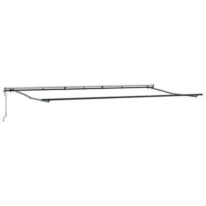 Markise Anthrazit 6 × 3,5 m Metall