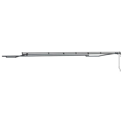 Markise Anthrazit 6 × 3,5 m Metall