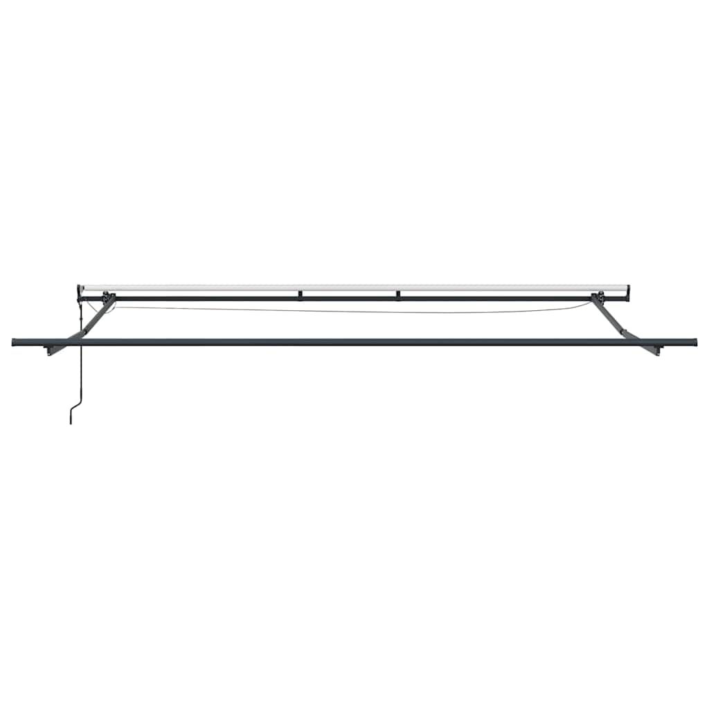 Markise mit Anthrazit 4 × 3 m Metall