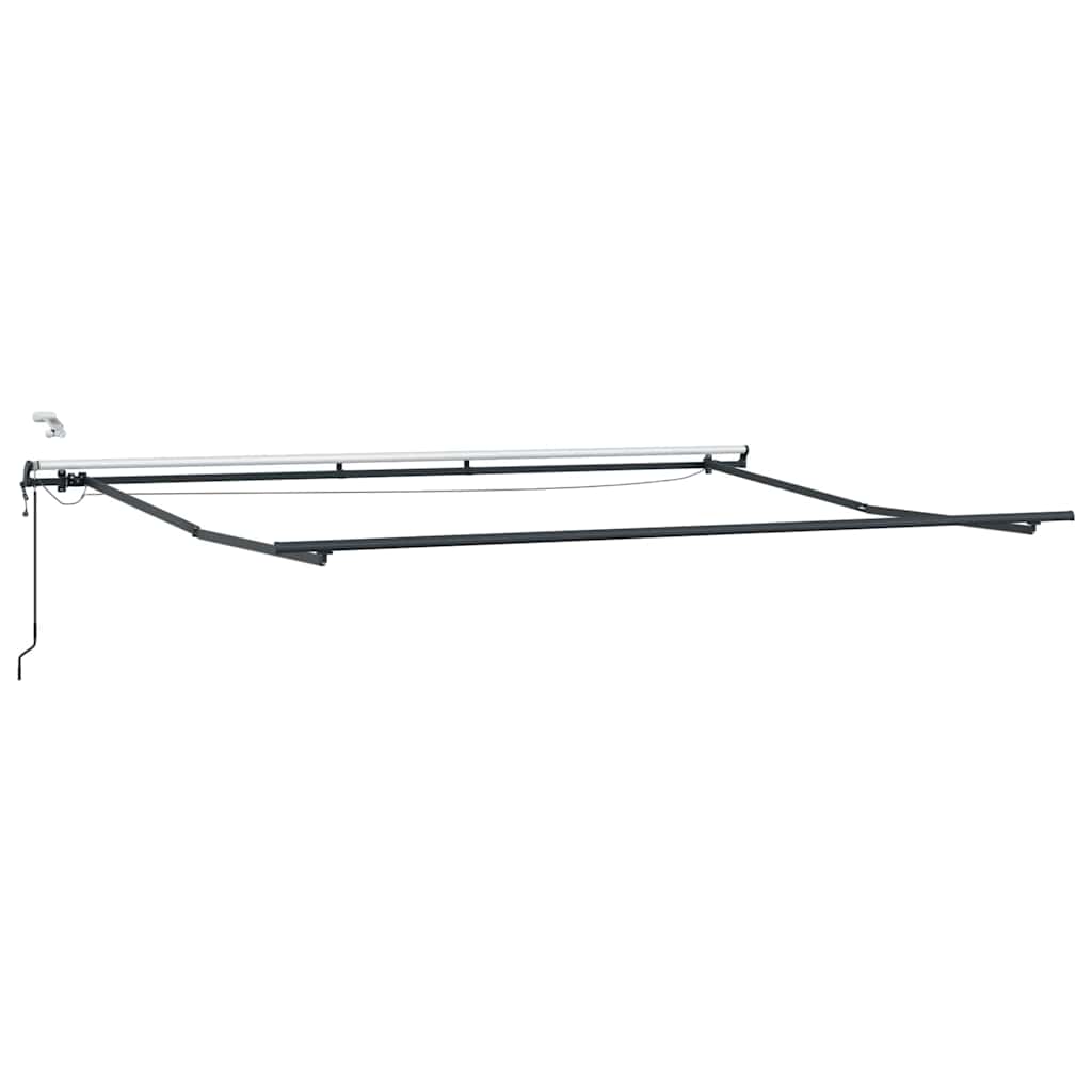 Markise mit Anthrazit 4,5 × 3 m Metall