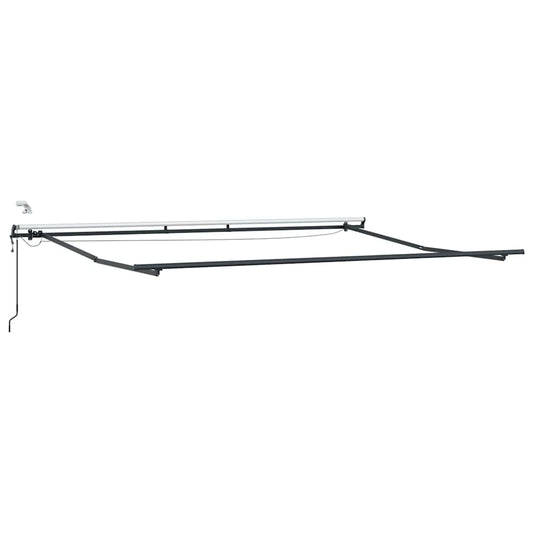 Markise mit Anthrazit 4,5 × 3 m Metall