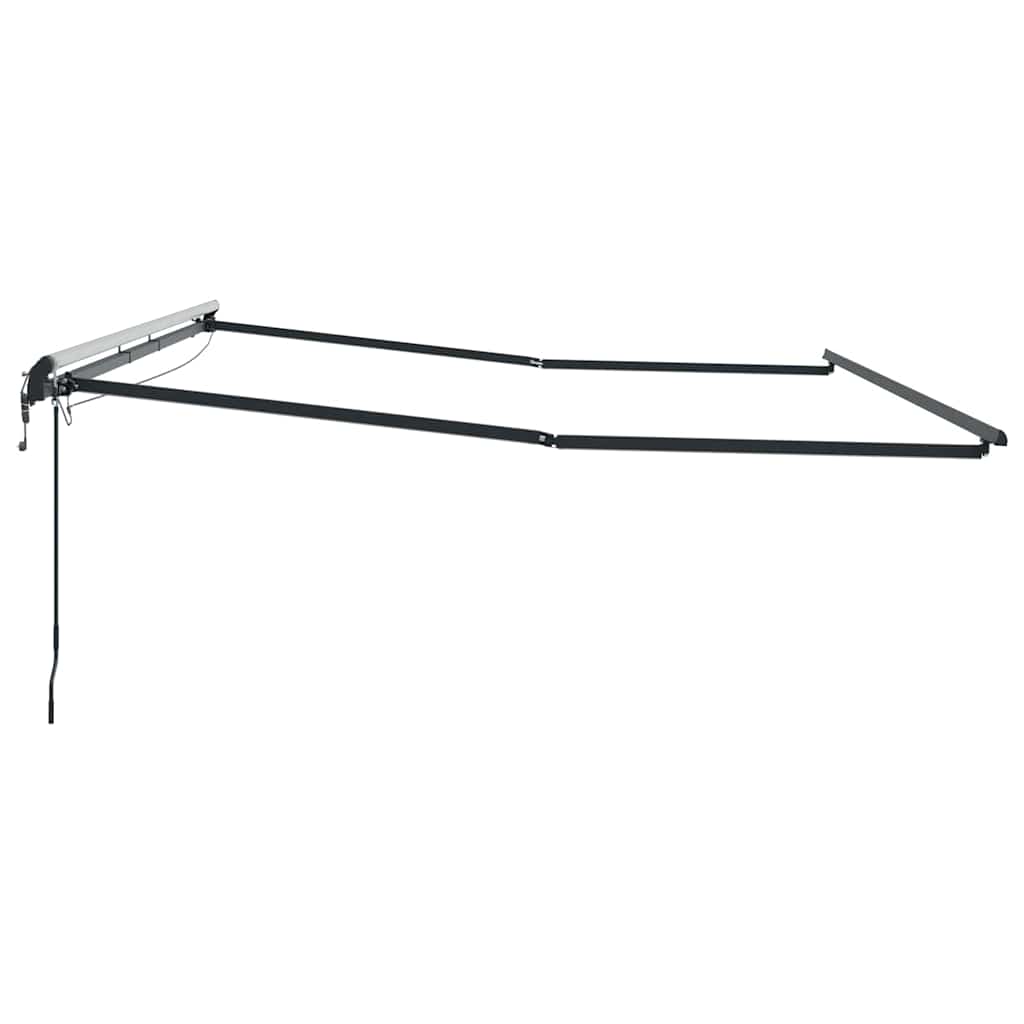 Markise mit Anthrazit 4,5 × 3 m Metall