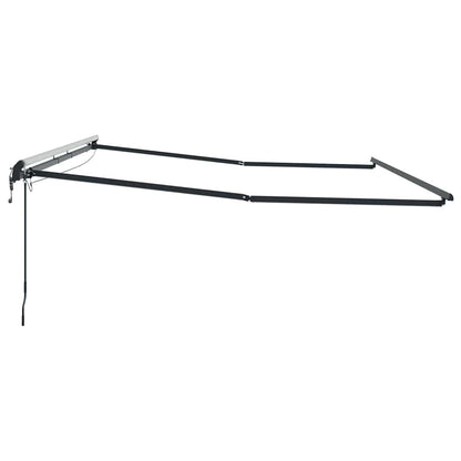 Markise mit Anthrazit 4,5 × 3 m Metall