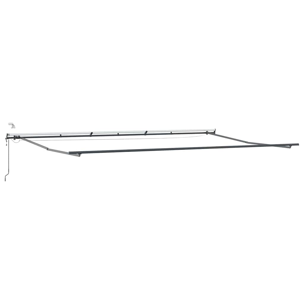 Markise mit Anthrazit 6 x 3 m Metall