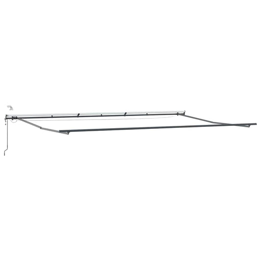 Markise mit Anthrazit 6 x 3 m Metall