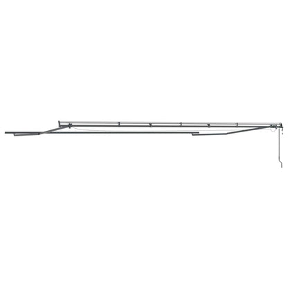 Markise mit Anthrazit 6 x 3 m Metall
