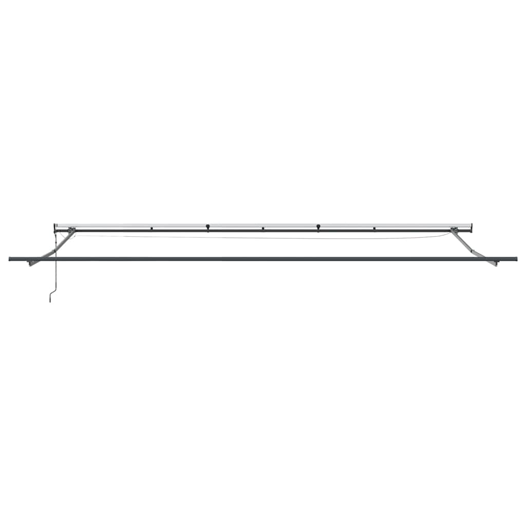 Markise mit Anthrazit 6 x 3 m Metall