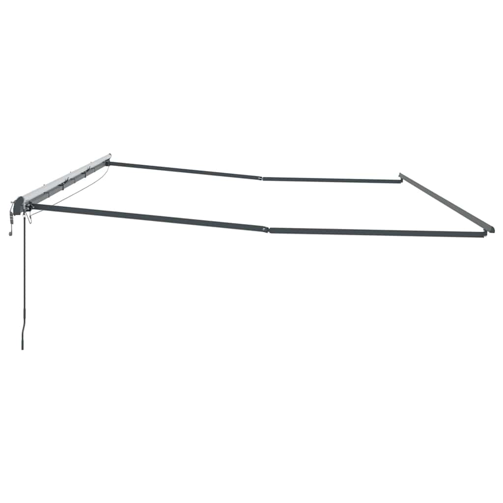 Markise mit Anthrazit 6 x 3 m Metall