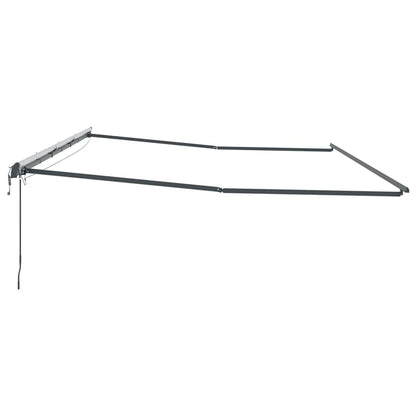 Markise mit Anthrazit 6 x 3 m Metall