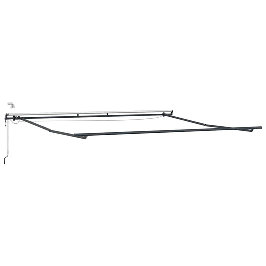 Markise mit Anthrazit 4 × 3,5 m Metall