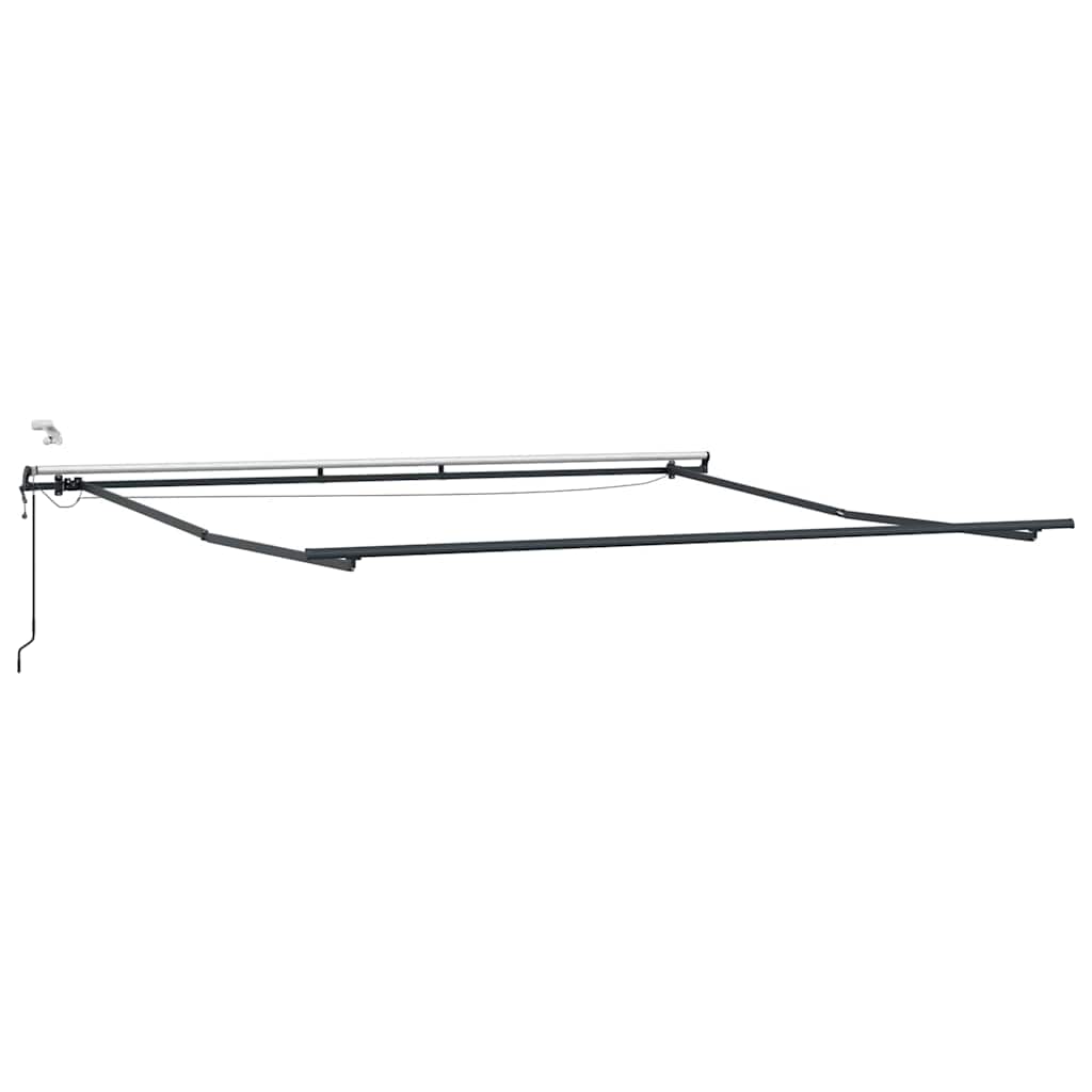 Markise mit Anthrazit 4,5 × 3,5 m Metall