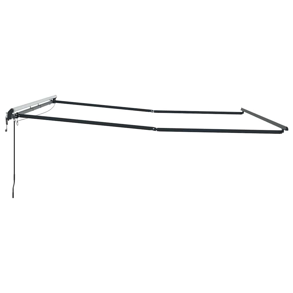 Markise mit Anthrazit 4,5 × 3,5 m Metall
