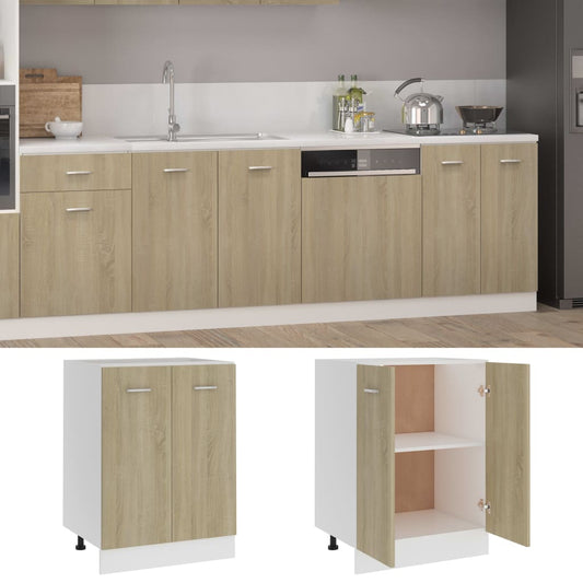 Unterschrank Lyon Sonoma-Eiche 60x46x81,5 cm Holzwerkstoff