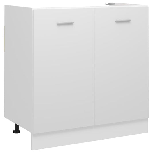 Spülenunterschrank Lyon Weiß 80x46x81,5 cm Holzwerkstoff