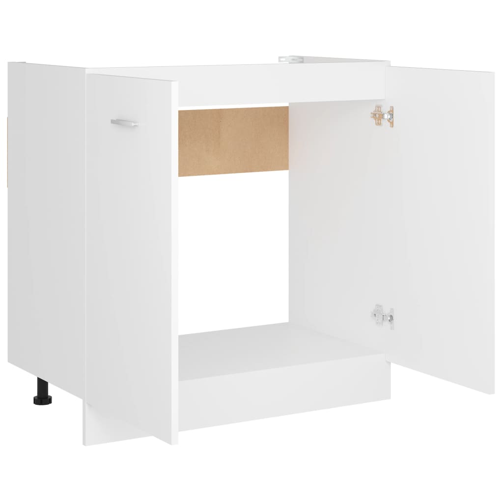 Spülenunterschrank Lyon Weiß 80x46x81,5 cm Holzwerkstoff