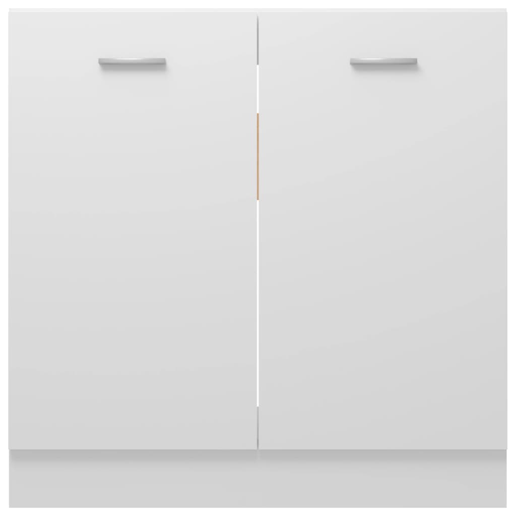 Spülenunterschrank Lyon Weiß 80x46x81,5 cm Holzwerkstoff