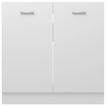 Spülenunterschrank Lyon Weiß 80x46x81,5 cm Holzwerkstoff