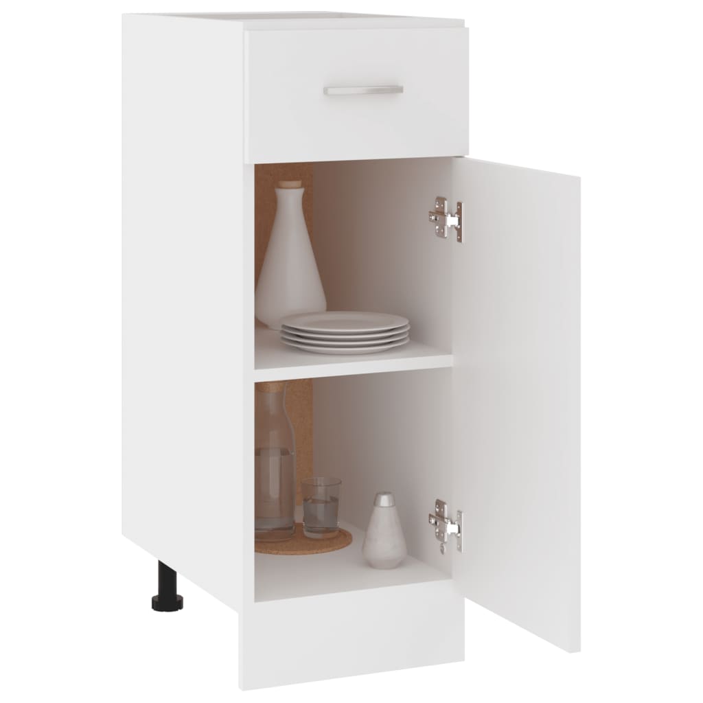 Schubunterschrank Lyon Weiß 30x46x81,5 cm Holzwerkstoff